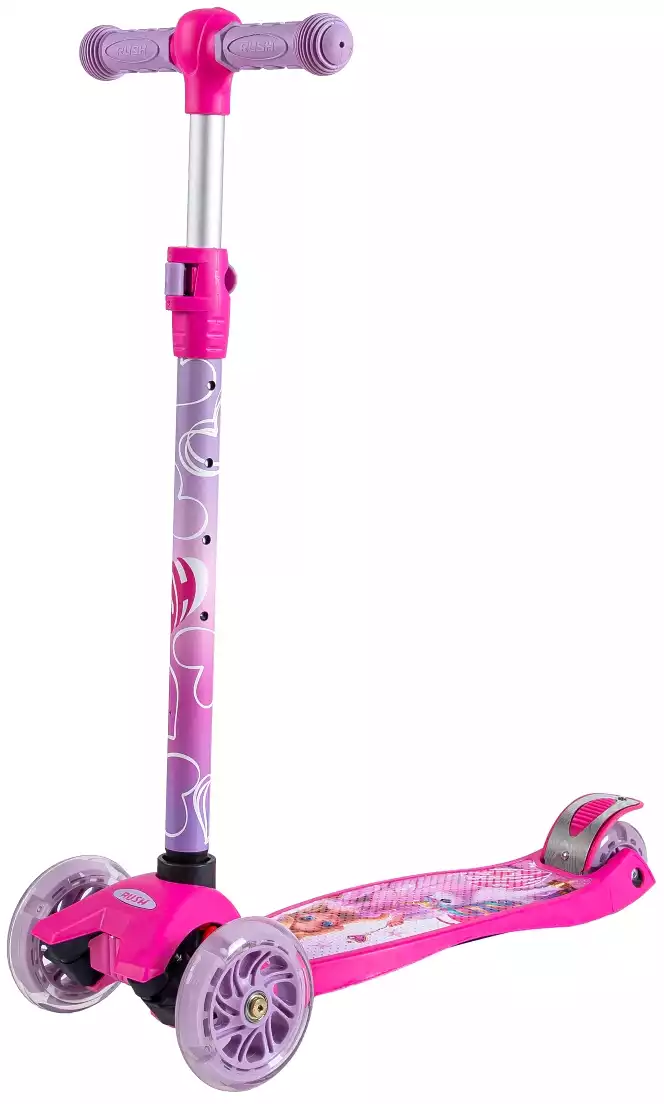 Самокат детский 3-х колёсный RUSH ACTION