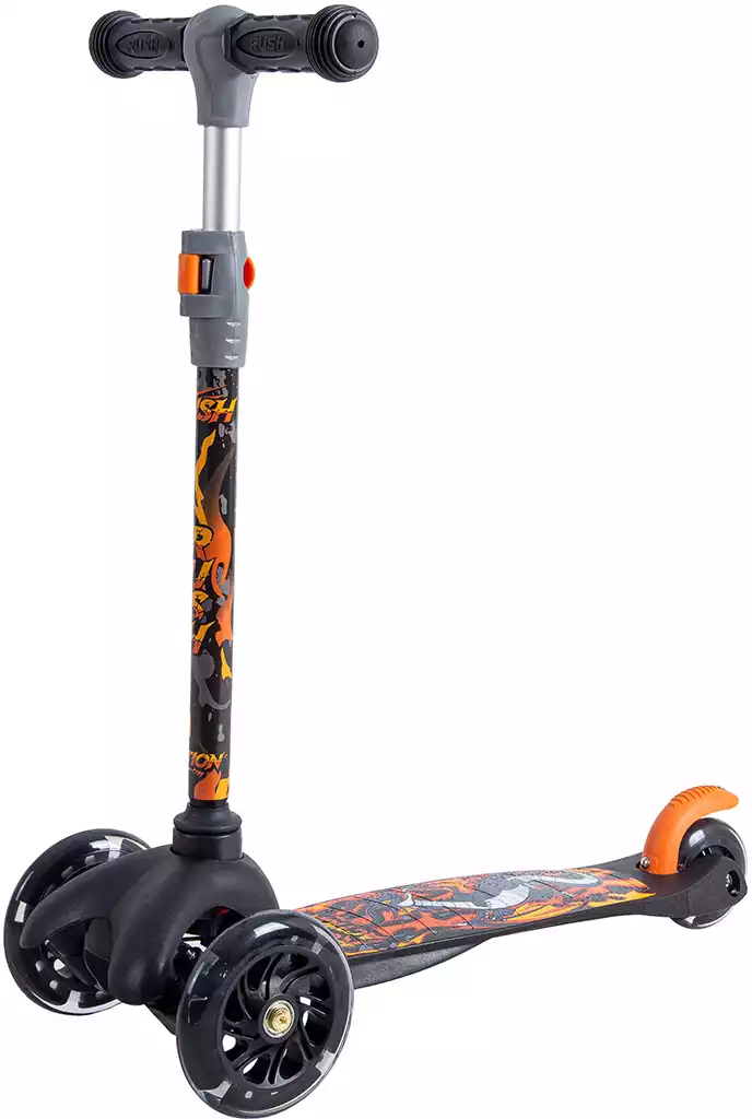 Самокат детский 3-х колёсный RUSH ACTION