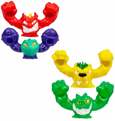 Гуджитсу Игровой набор 2 тянущиеся мини-фигурки Гу-Слингерс в ассортименте GooJitZu 69256