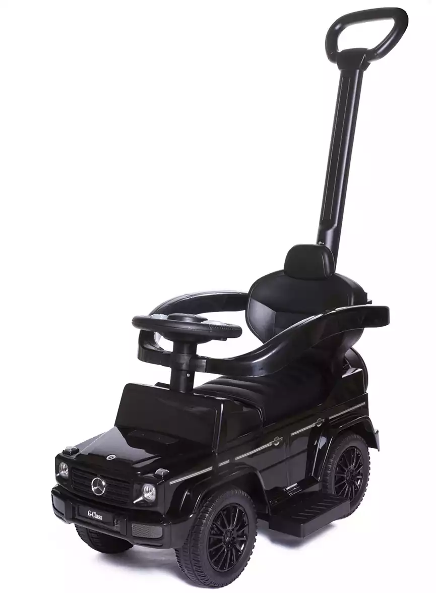 Машина-каталка Mercedes-Benz G с ручкой черный PT653