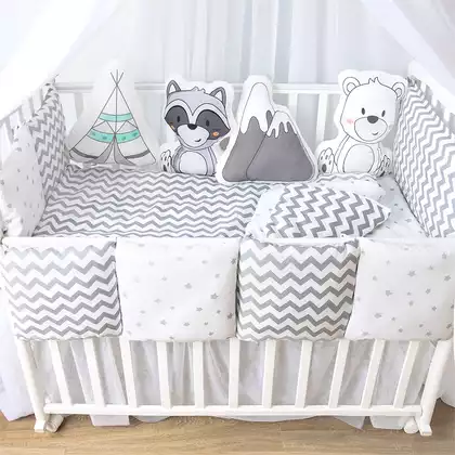 Комплект в кроватку 6пр Big frends 1136н