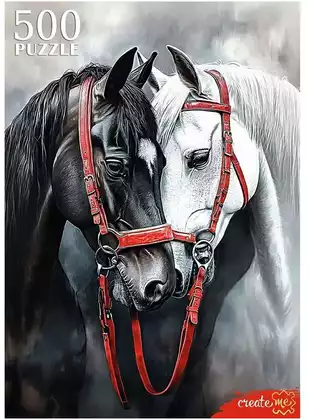 Пазл 500 эл.Пара красивых лошадей П500-1957 Рыжий Кот