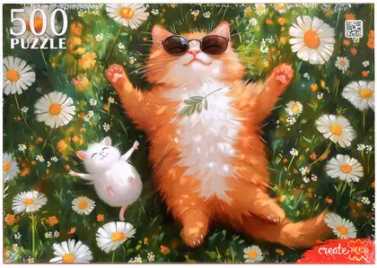 Пазл 500 эл.Счастье в мелочах П500-1961 Рыжий Кот