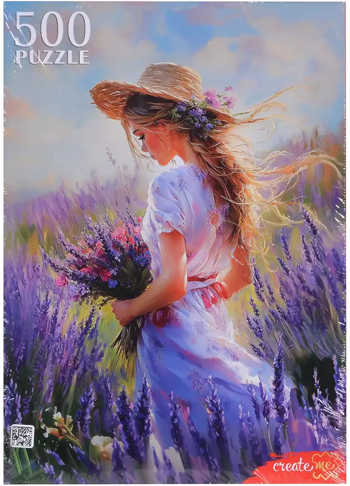 Пазл 500 эл.Девушка в лавандовом поле П500-1954 Рыжий Кот