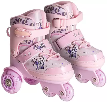 Роликовые коньки детские раздвижные RUSH ACTION
