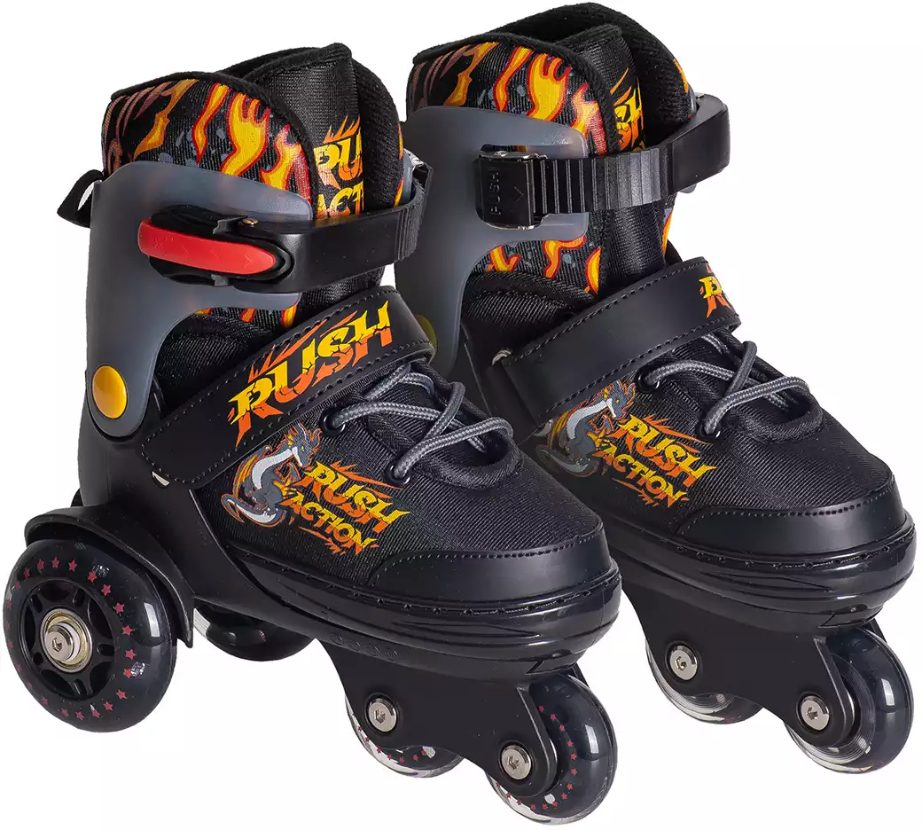 Роликовые коньки детские раздвижные RUSH ACTION
