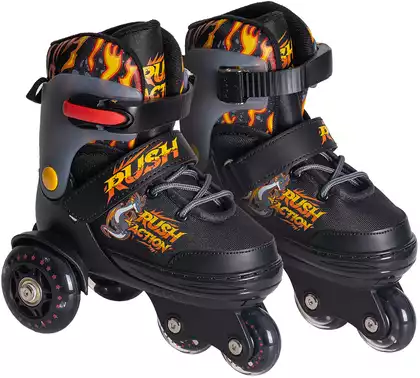 Роликовые коньки детские раздвижные RUSH ACTION