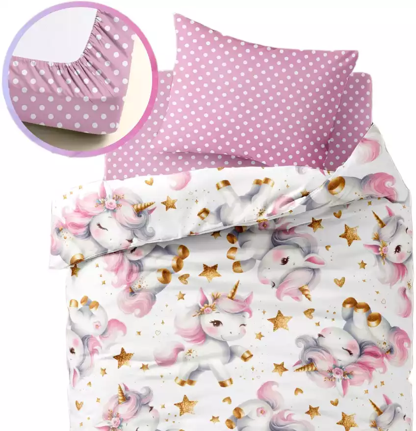 Комплект постельного белья Василек Юниор Волшебный единорог (поплин)