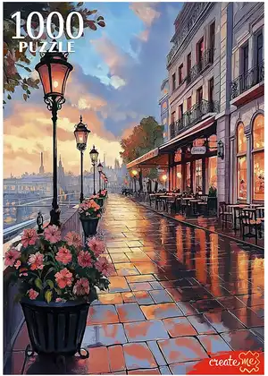 Пазл 1000 эл.Вечерний город Европы П1000-1962 Рыжий кот