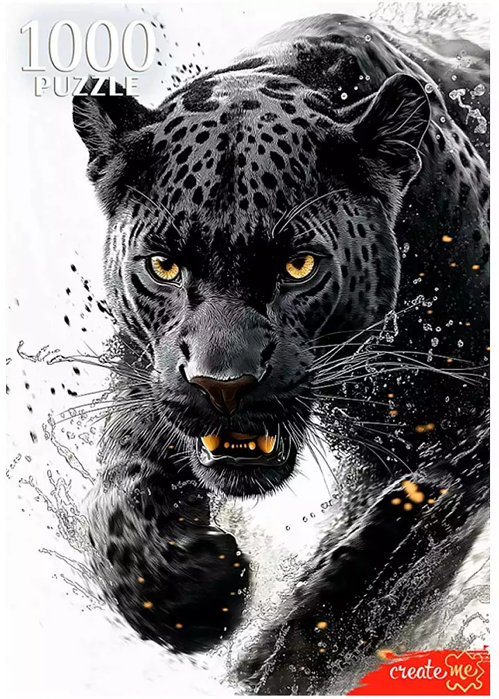 Пазл 1000 эл.Хищный взгляд пантеры П1000-1963 Рыжий кот