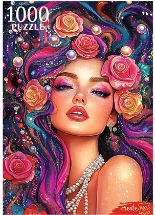 Пазл 1000 эл.Яркая девушка П1000-1965 Рыжий кот