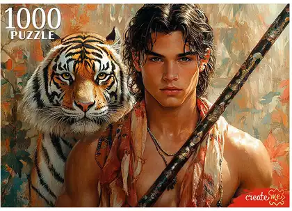 Пазл 1000 эл.Юноша и тигр П1000-1967 Рыжий кот