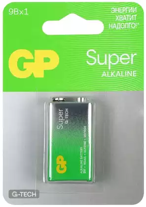 Батарейка 9V Alkaline GP (крона)