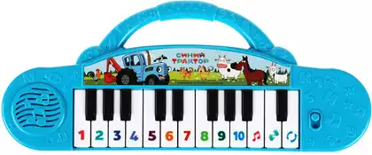 Игрушка музыкальная HT456-R1 Пианино Синий трактор 70 песен, звуков н/б в/к