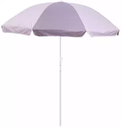 Зонт пляжный диаметр 220 см высота 210 см с наклоном 058D-8093D Gray RUSH WAY