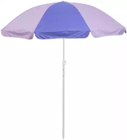 Зонт пляжный диаметр 220 см высота 210 см с наклоном 058D-8095D pink-lilac RUSH WAY