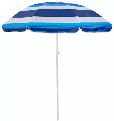 Зонт пляжный диаметр 220 см высота 210 см 058D-8094D blue-white RUSH WAY