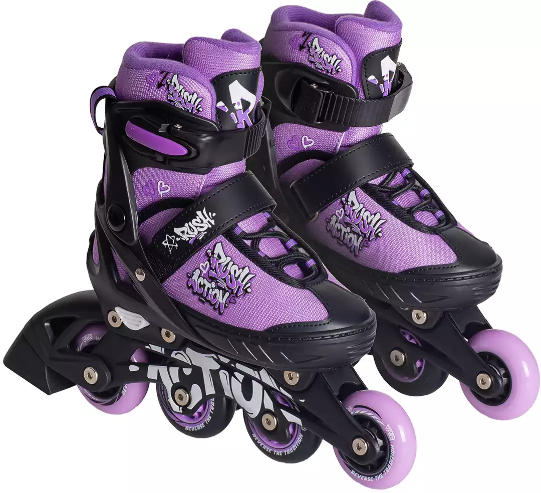 Роликовые коньки детские раздвижные RUSH ACTION