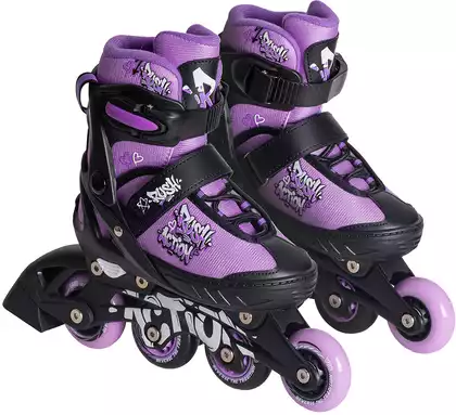 Роликовые коньки детские раздвижные RUSH ACTION