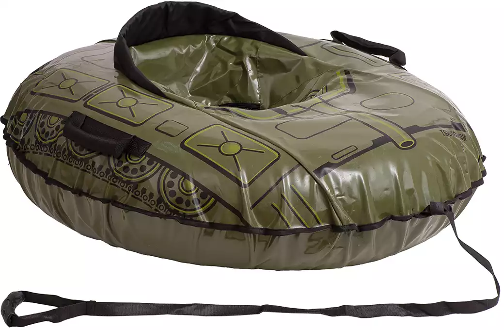 Тюбинг 110х90 см Машинка (танк) без камеры