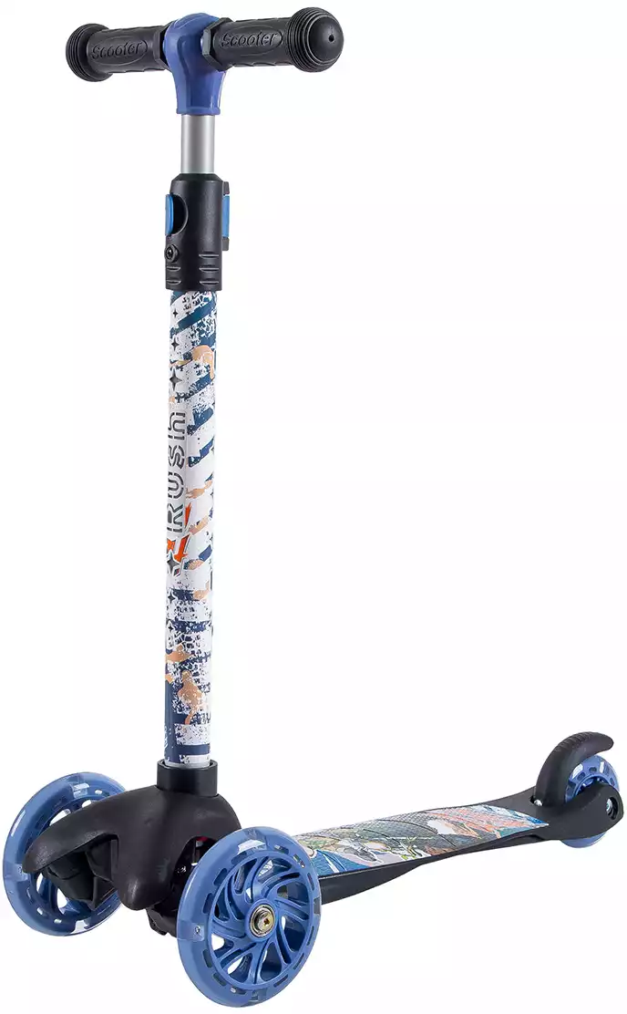 Самокат детский 3-х колёсный RUSH ACTION