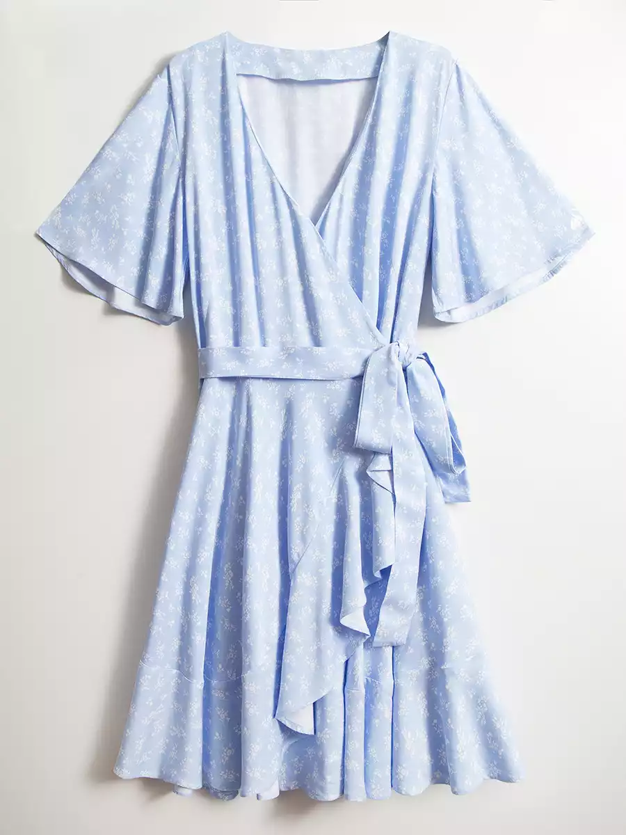 Платье мини на запах KEANU