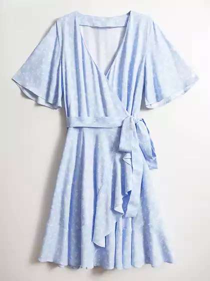 Платье мини на запах KEANU