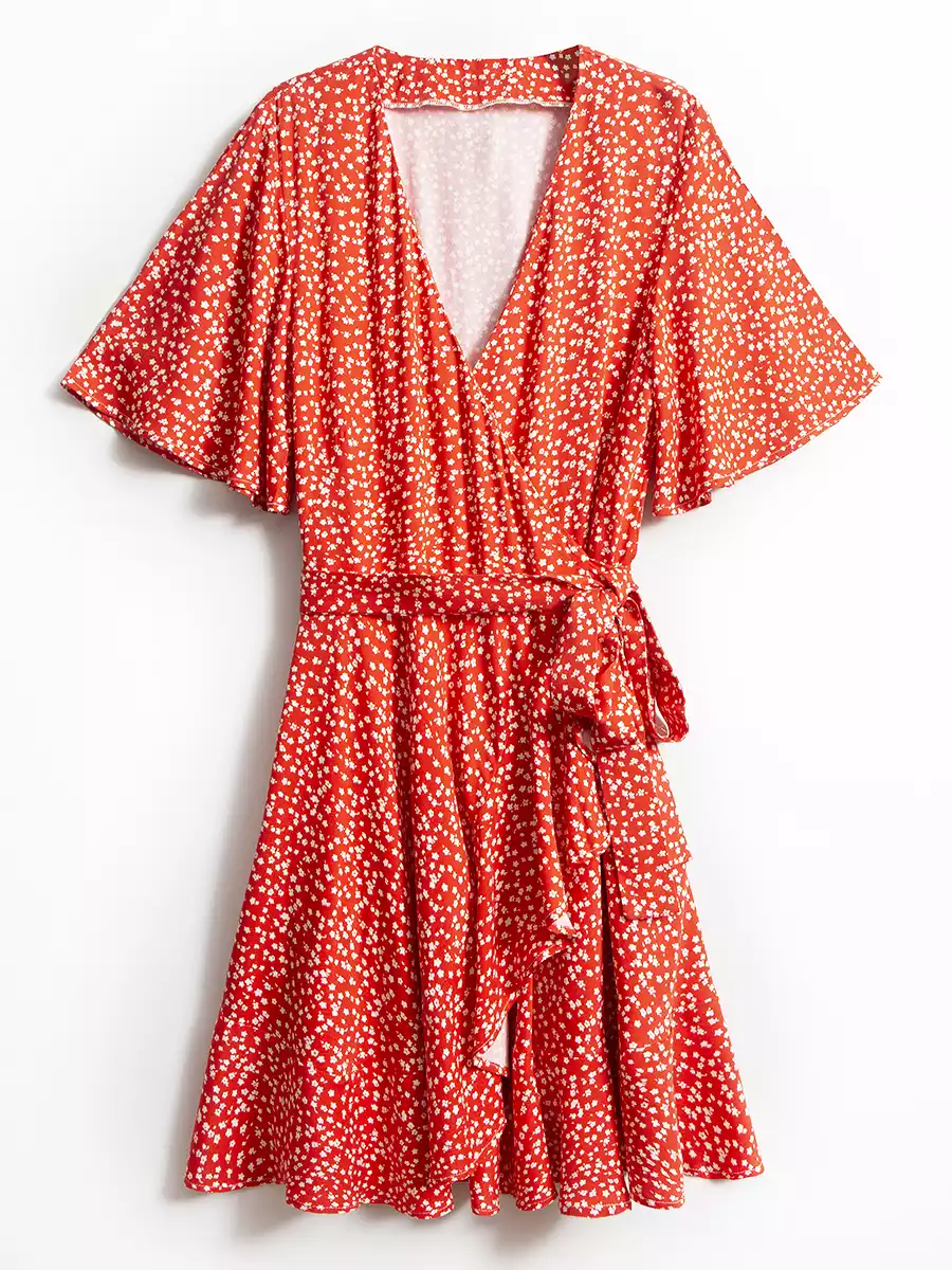 Платье мини на запах KEANU