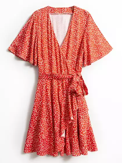 Платье мини на запах KEANU