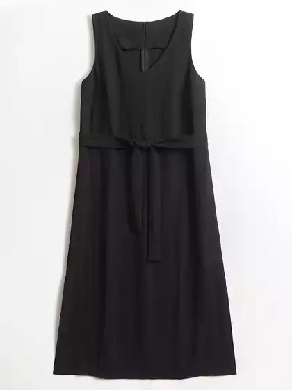 Платье миди с поясом KEANU