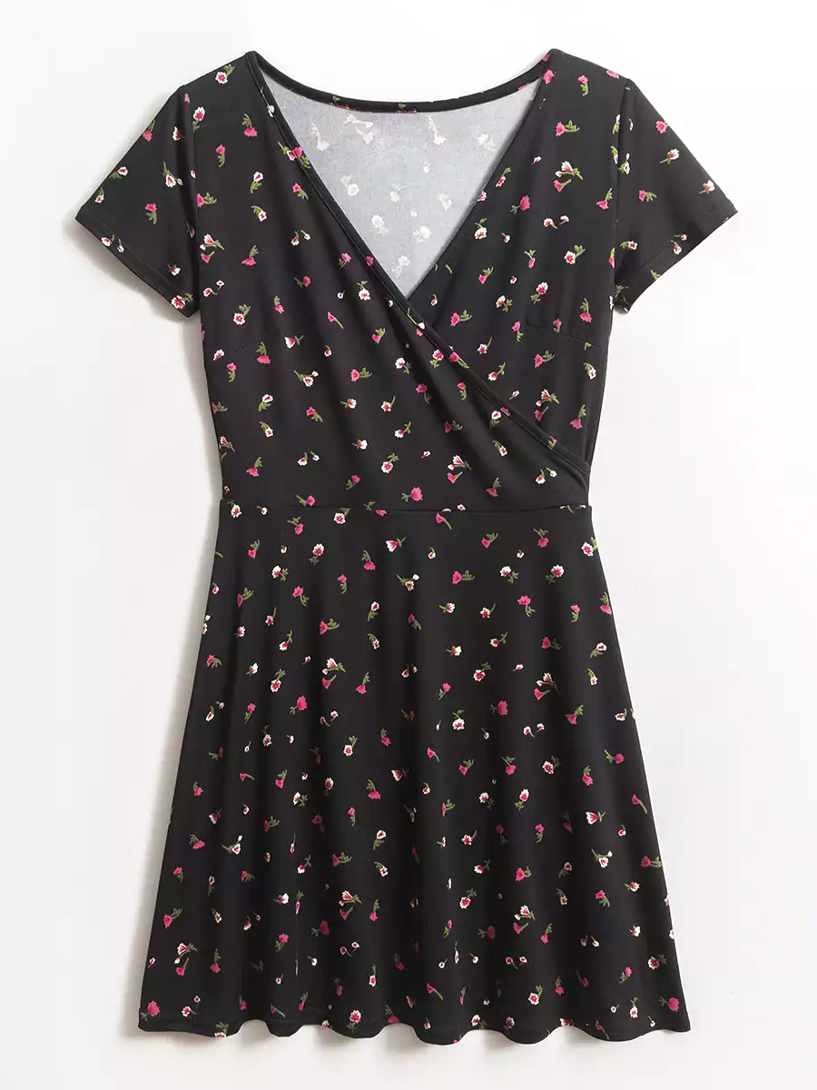 Платье мини с V-образным вырезом KEANU