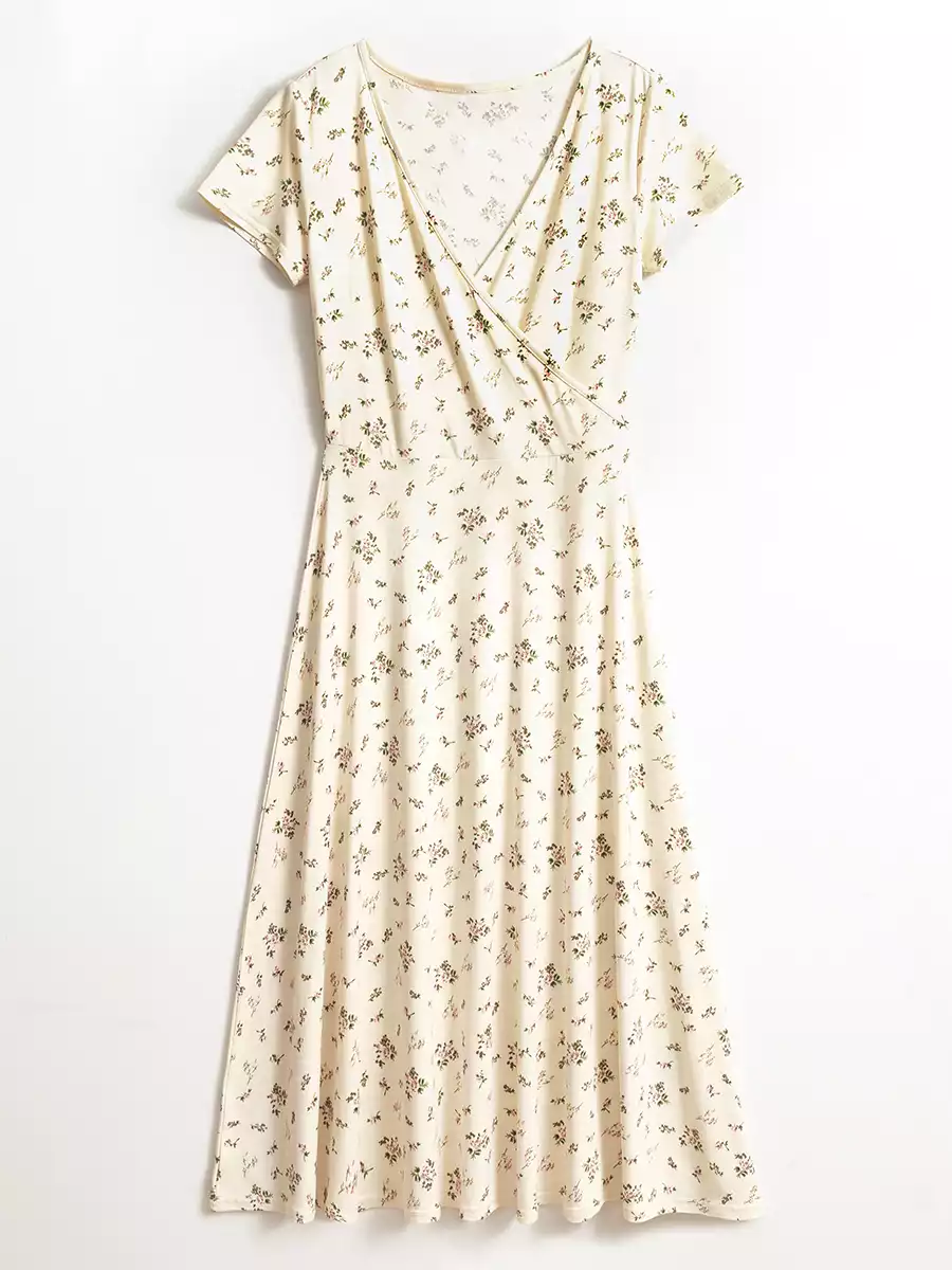 Платье миди с цветочным принтом KEANU