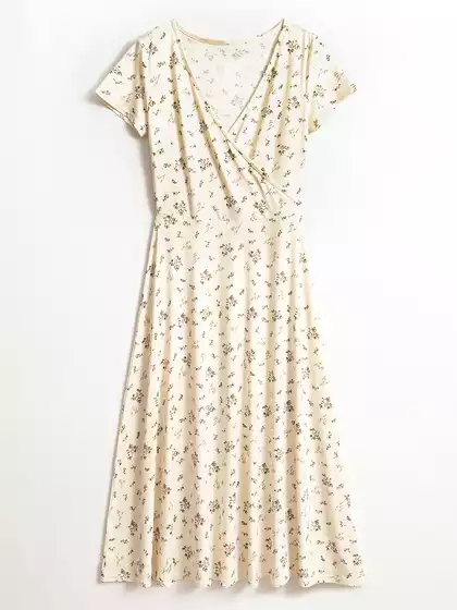 Платье миди с цветочным принтом KEANU