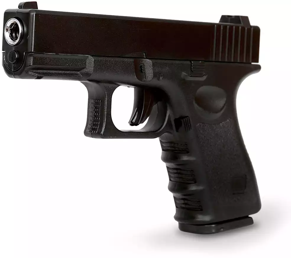 Пистолет металлический Glock 23 G.15 18,5см в/к