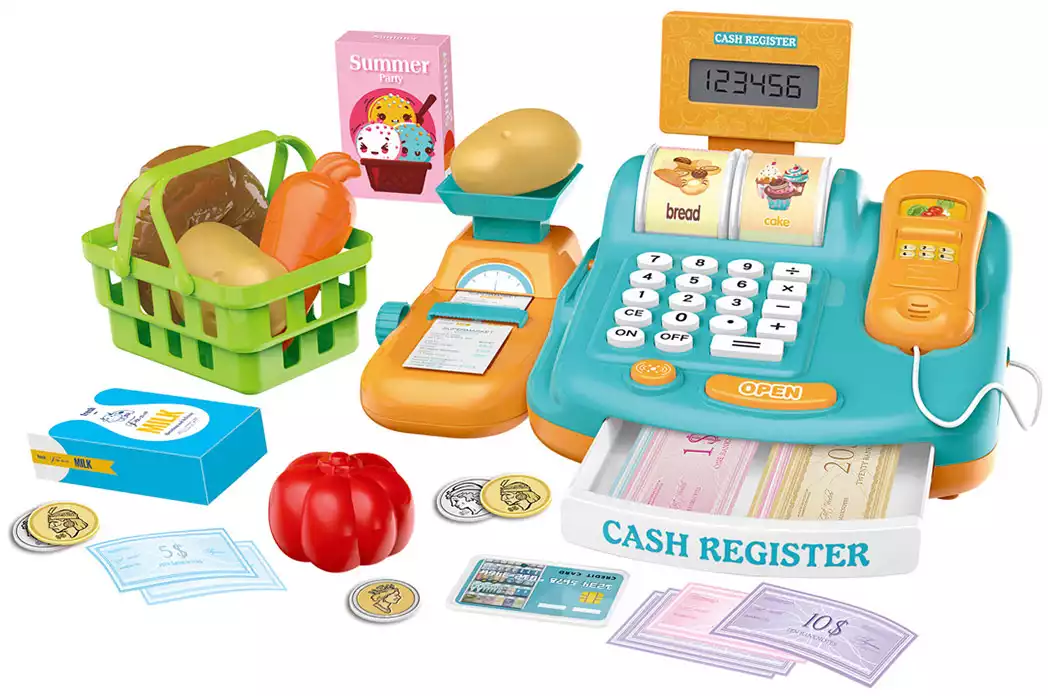 Касса детская 8353A с продуктами