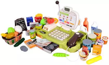 Касса детская 889-313 с набором продуктов