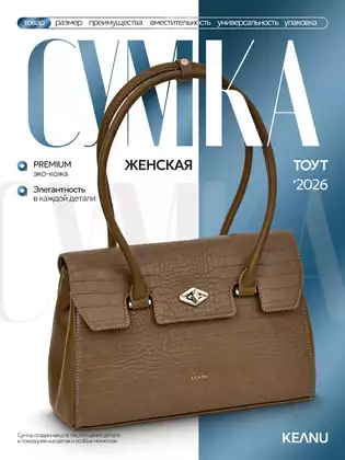 Сумка женская коричневая СМ8319-1 KEANU