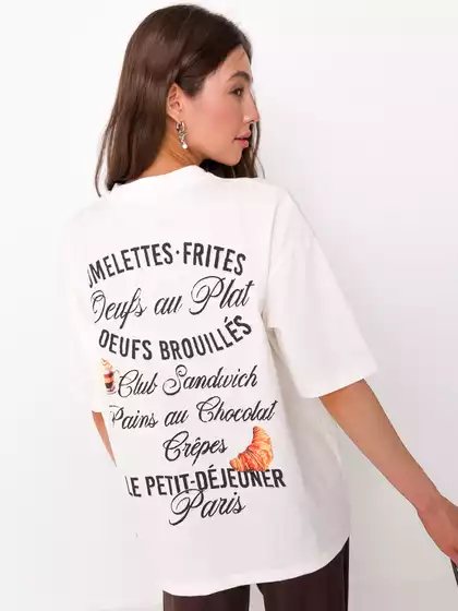 Футболка оверсайз с принтом KEANU