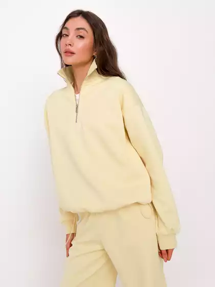 Свитшот с воротником на молнии KEANU