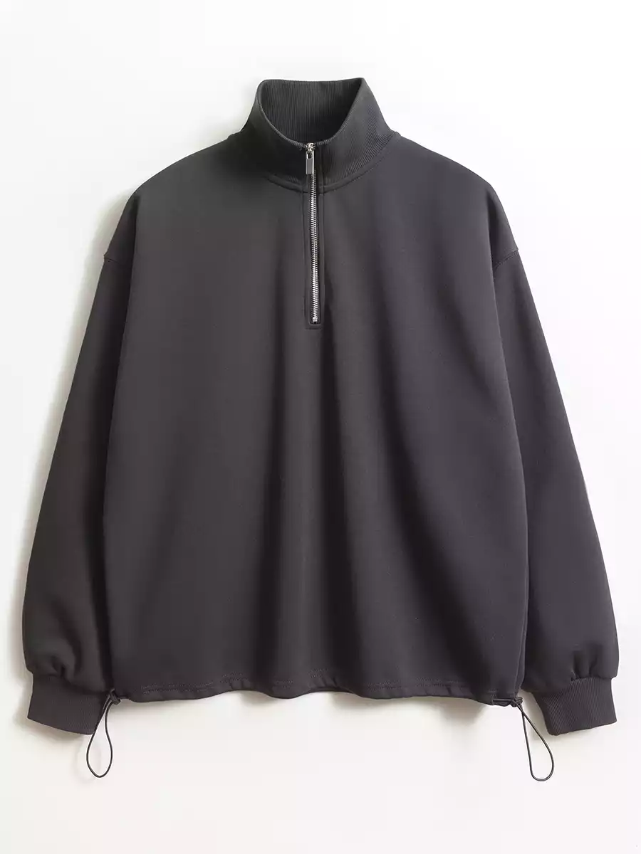 Свитшот с воротником на молнии KEANU