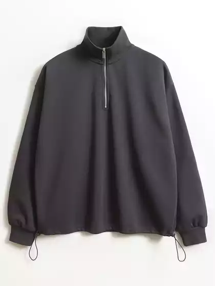 Свитшот с воротником на молнии KEANU