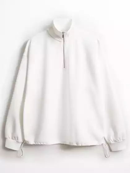 Свитшот с воротником на молнии KEANU