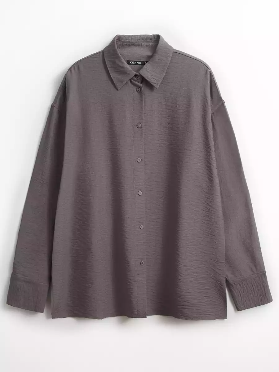 Рубашка оверсайз из вискозы KEANU