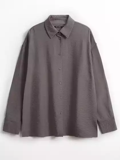 Рубашка оверсайз из вискозы KEANU