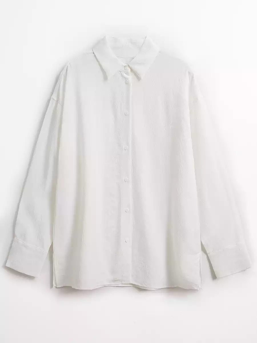 Рубашка оверсайз из вискозы KEANU