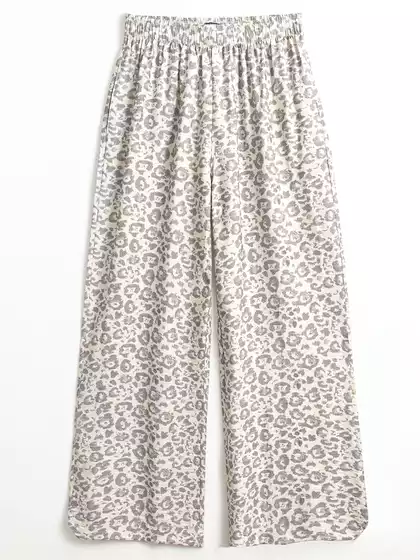 Леопардовые брюки из вискозы KEANU
