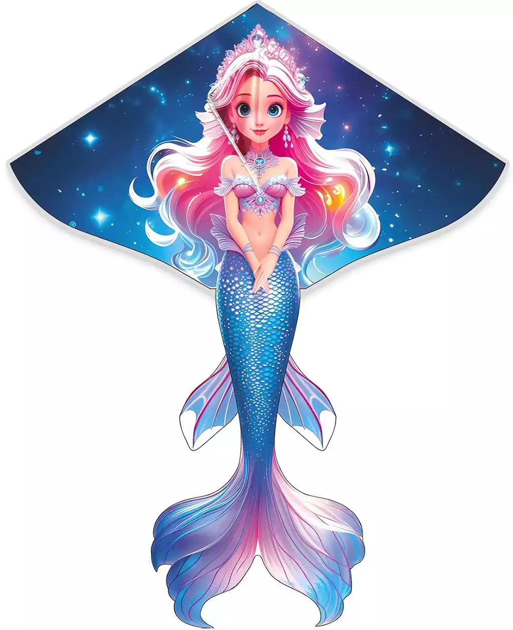 Воздушный змей русалка 130*180 см 058D-8248D