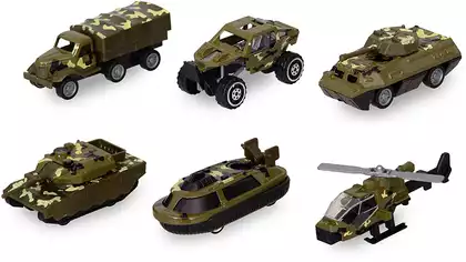 Мод. Маш. 1:60 Набор из 6-ти металлических машин (7,5см) DL013-6