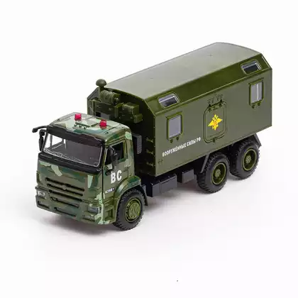 Мод. маш. АВТОПАРК 1:38 КАМАЗ Вооруженные силы 9622A свет, звук, инерция