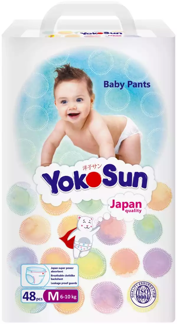 YOKOSUN Подгузники-Трусики M (6-10 кг) 48 шт